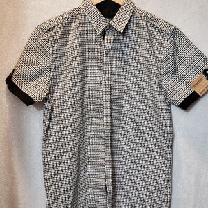 Men's black and white shirt NWT